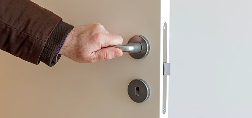 Restroom Locks Privacy Bolt Installation in Charter Oak, California